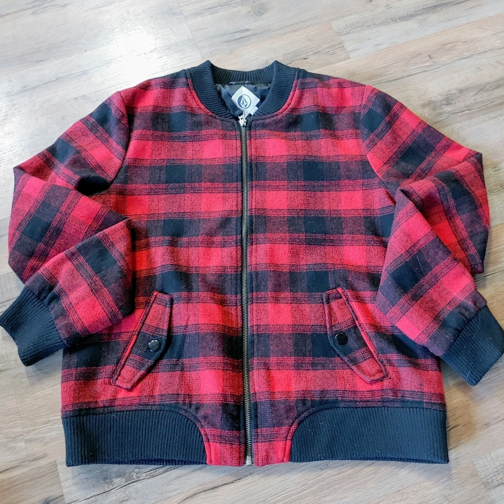 Volcom Flannel Bomber Jacket